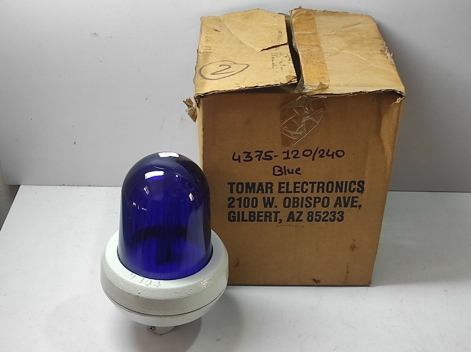 Tomar 4375-120/240 Strobe Light Blue Volts 120VAC Thru 240VAC 11W At 120VAC