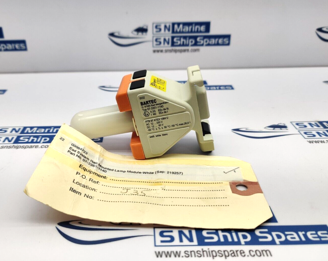 Bartec 07-3351-1140 Rail-Mounted Lamp Module AC 12…250V DC12…60V