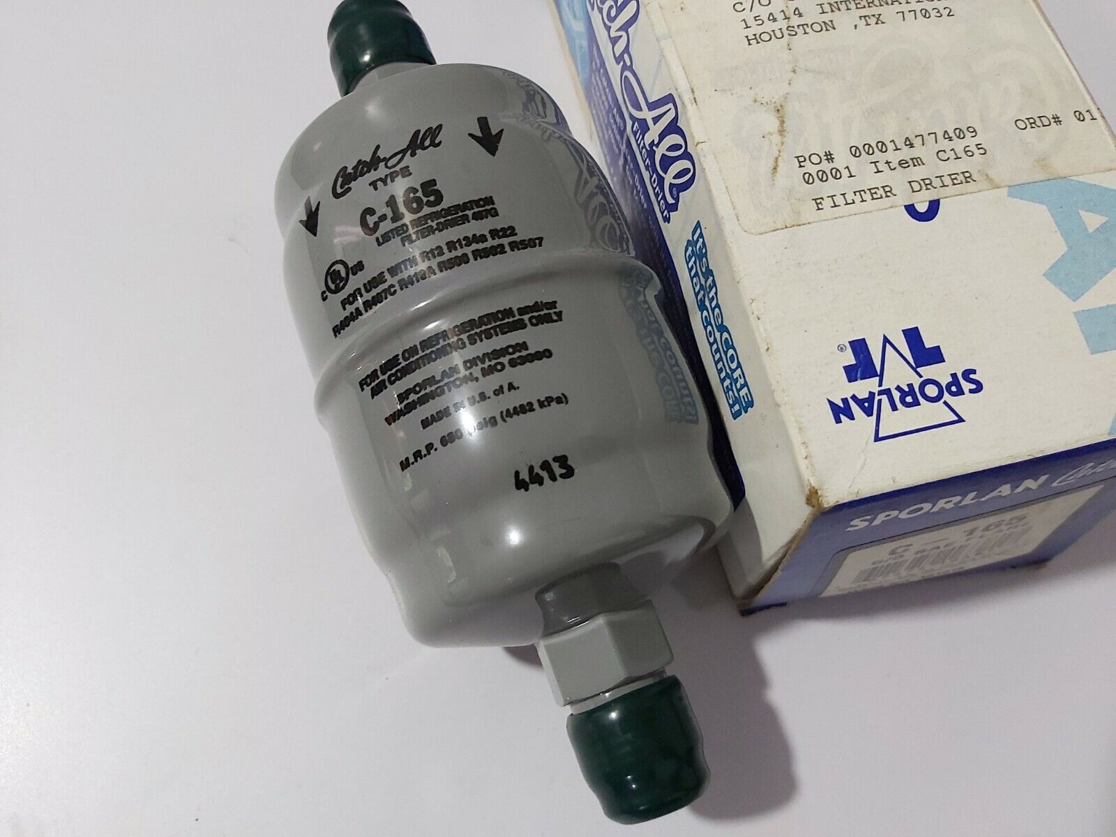 SPORLAN C-165 5/8 SAE FLARE FILTER DRIER C165