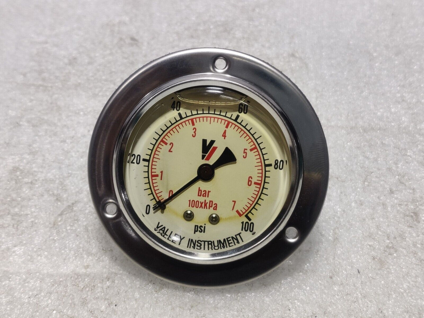 Valley Instruments 2340GXB100 Liquid Filled Pressure Gauge 0-100Psi 0-7 Bar