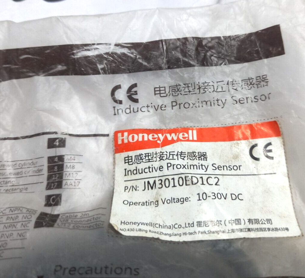 Honeywell JM3010ED1C2 Inductive Proximity Sensor 10-30VDC