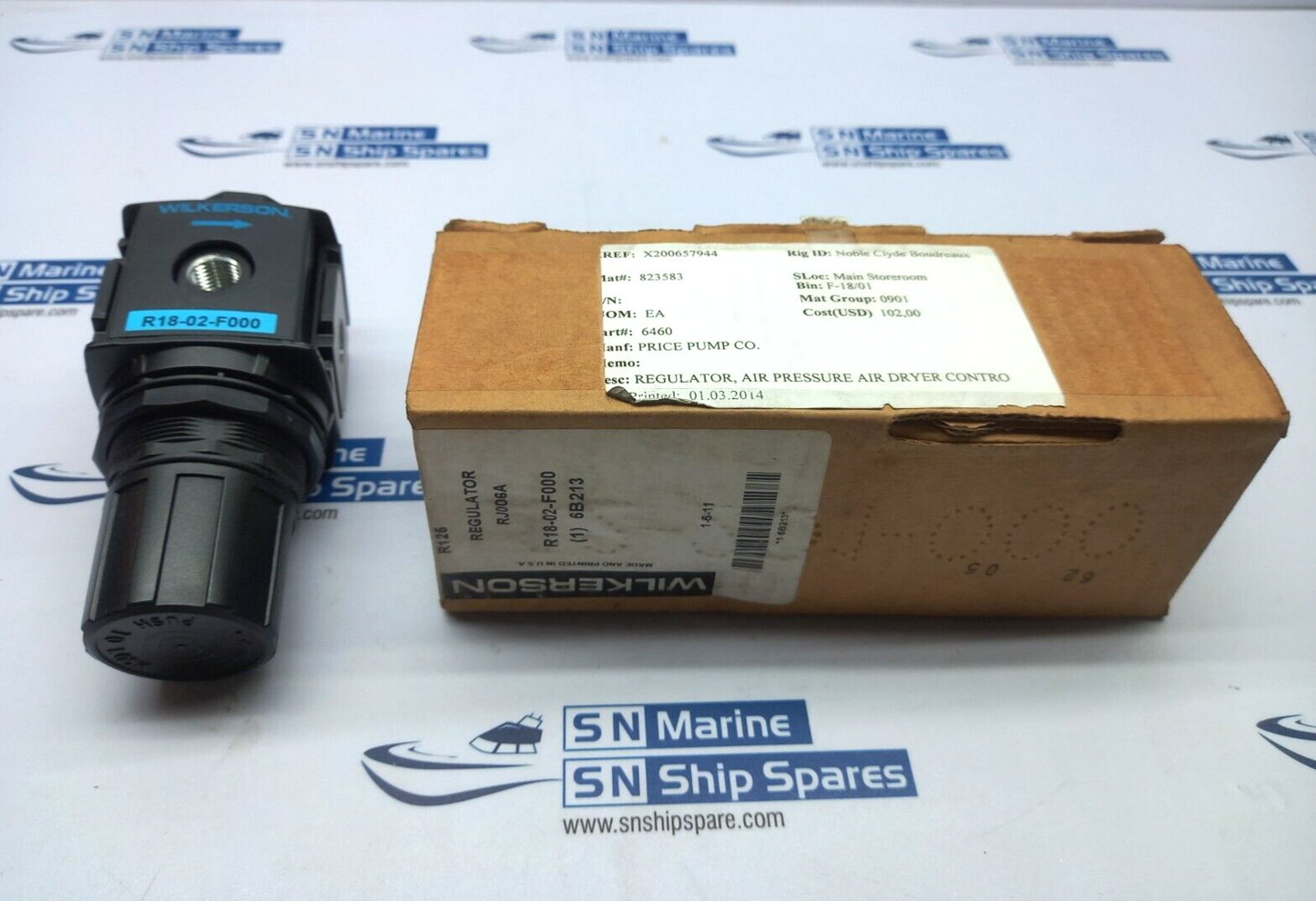 Wilkerson R18-02-F000 Air Pressure Regulator 300Psig Price Pump 6460