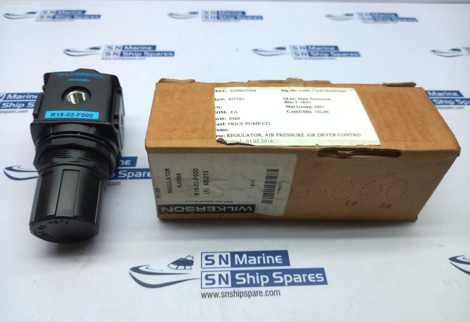 Wilkerson R18-02-F000 Air Pressure Regulator 300Psig Price Pump 6460