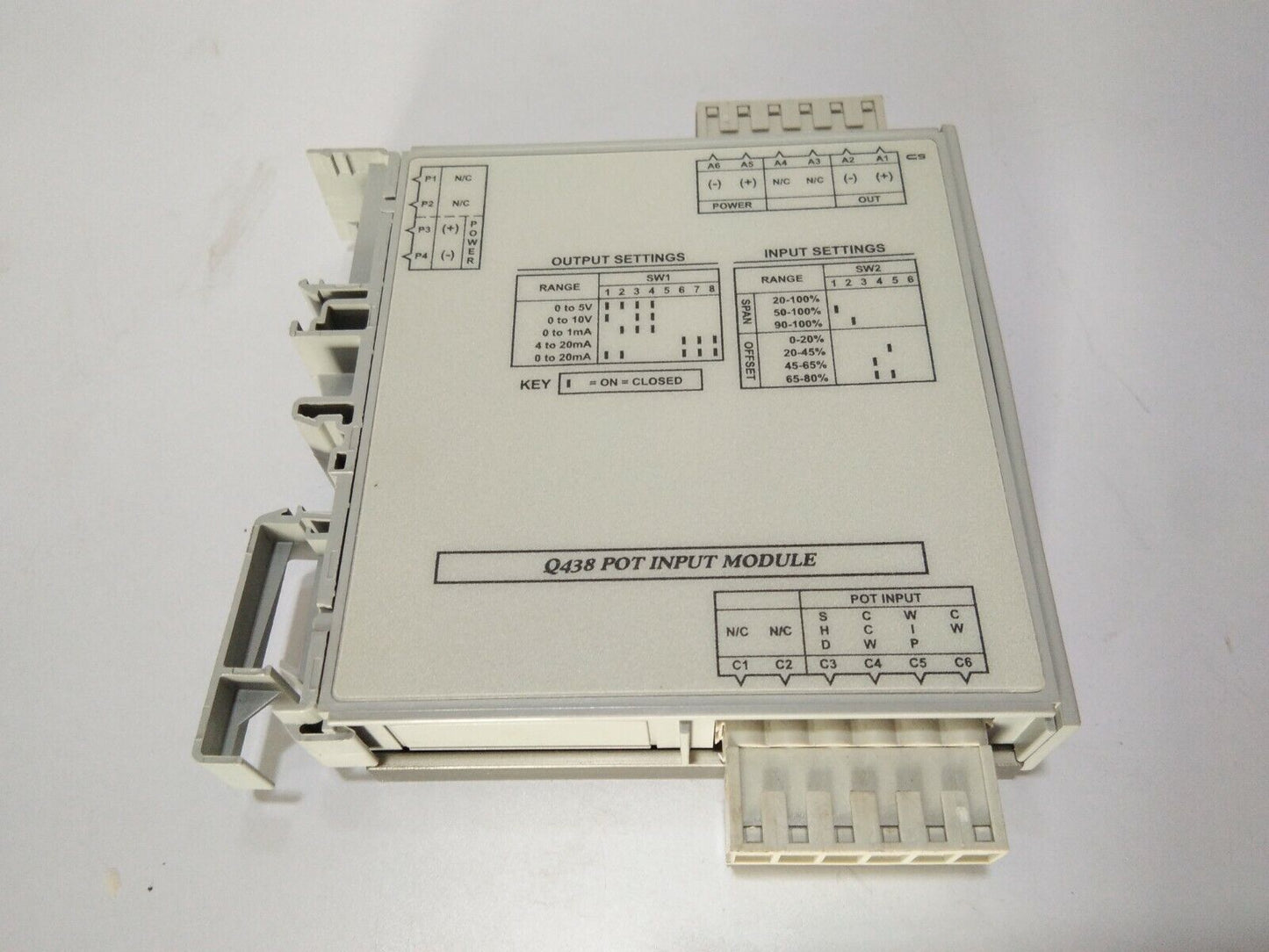 ACTION I/Q Q438-0000 POTENTIOMETER INPUT SIGNAL CONDITIONER Q4380000 EUROTHERM