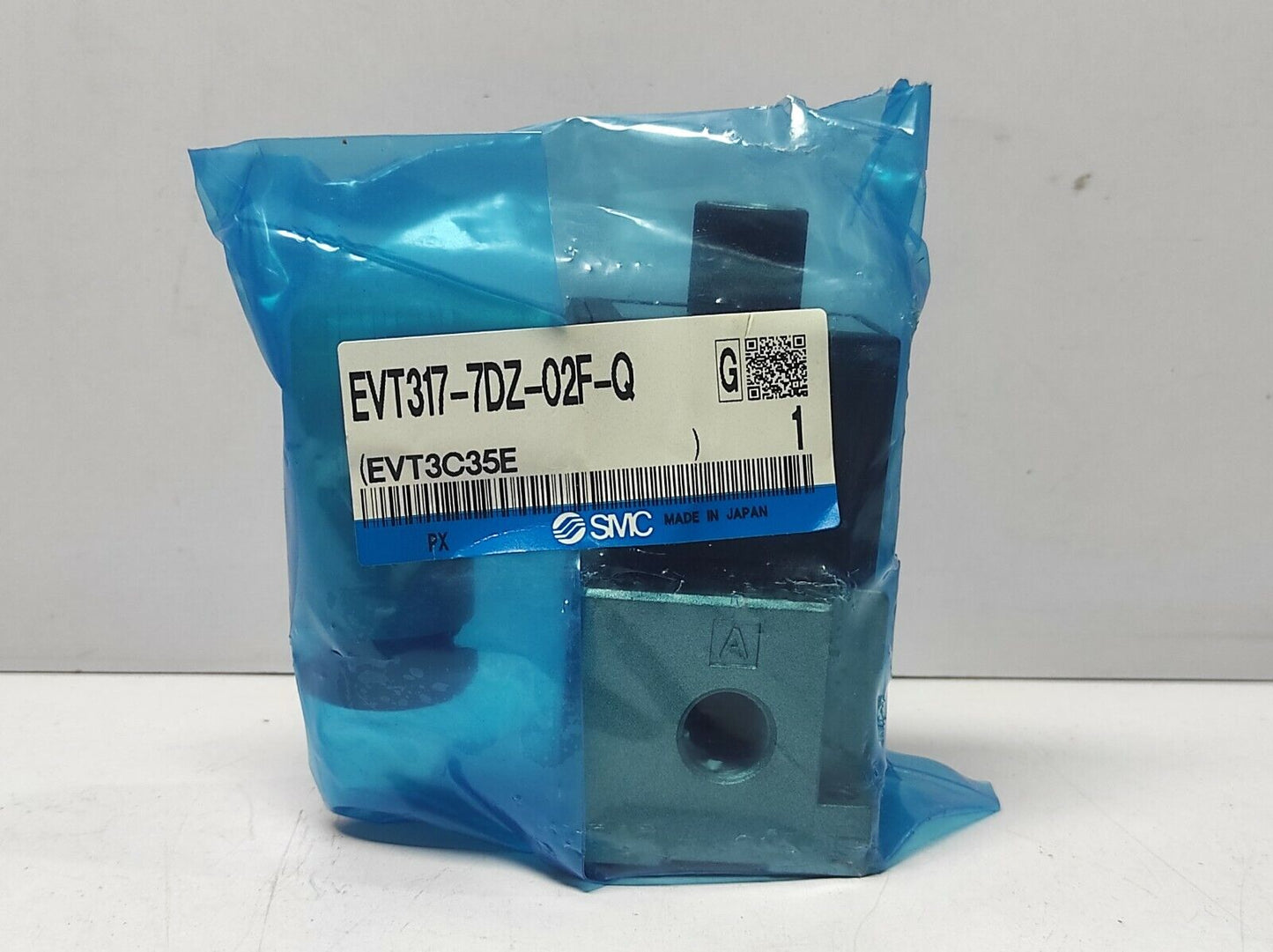 SMC EVT317-7DZ-02F-Q Solenoid Valve EVT3177DZ02FQ / Press 0~0.9MPa