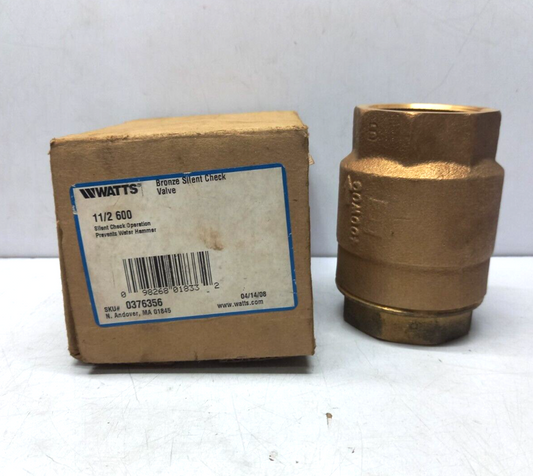 Watts 0376356 1 ½ 600 Bronze Silent Check Valve 400W00
