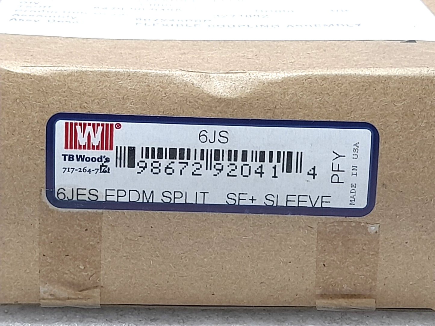 TB Woods 6JS SF+ Sleeve With 6S1 6SX1 Flange & 6S138 6SX1 3/8 Flange