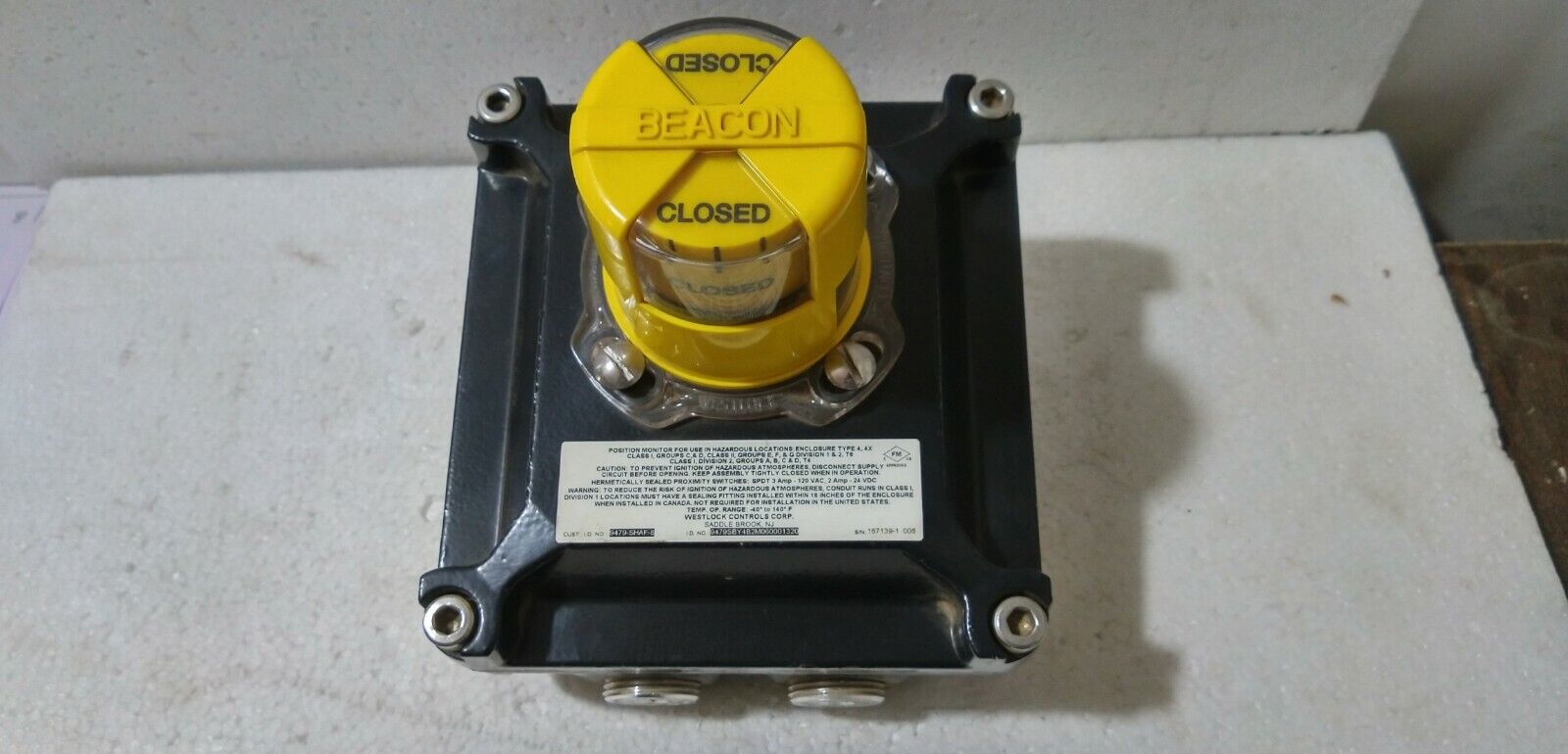 Westlock Control  S-9479-SHAF-8 Explosion Proof Rotary Position Monitor