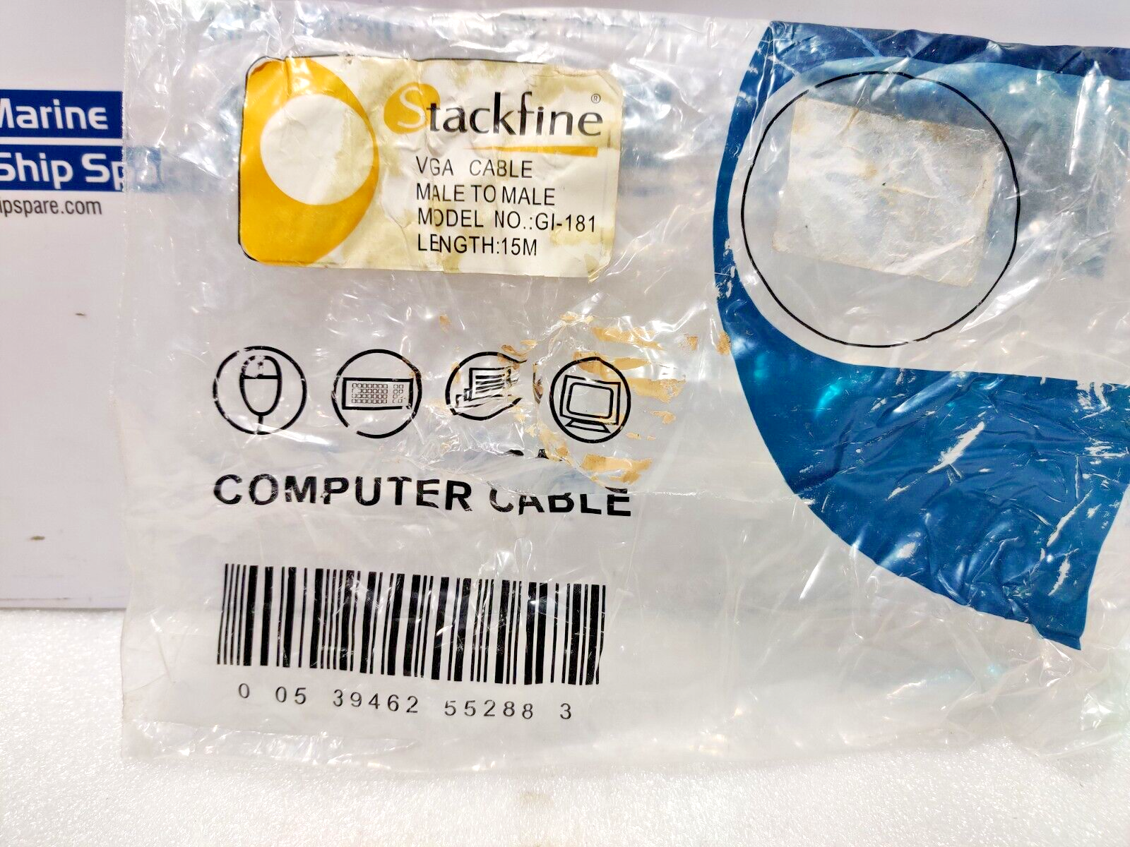 Stackfine GI-181 VGA Cable Male To Male Length: 15M