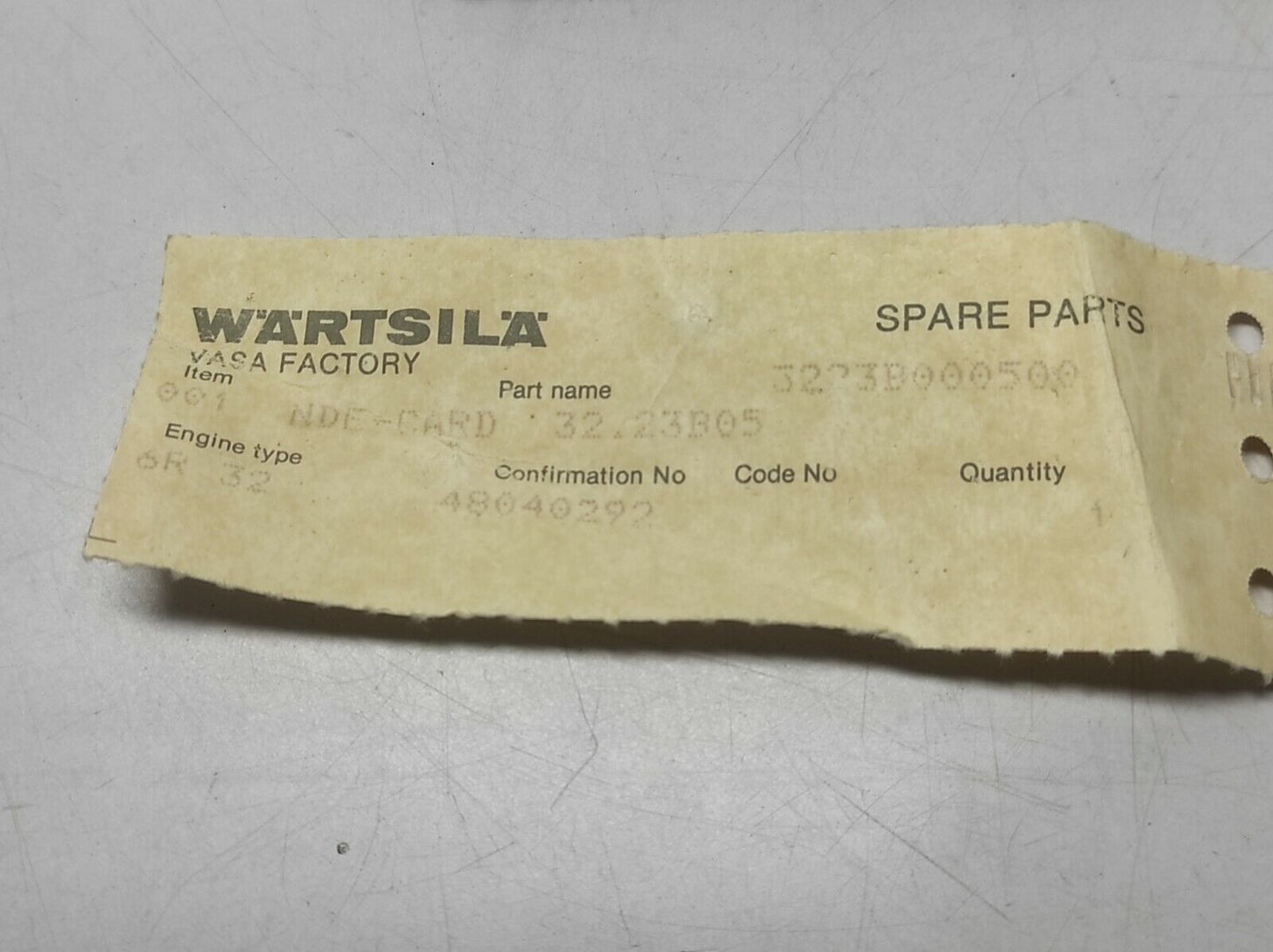 Wartsila 3223B000500 PCB NDE-Card 32.23B05 DESPEMES DE Speed 2V72H114-3 AUPA317