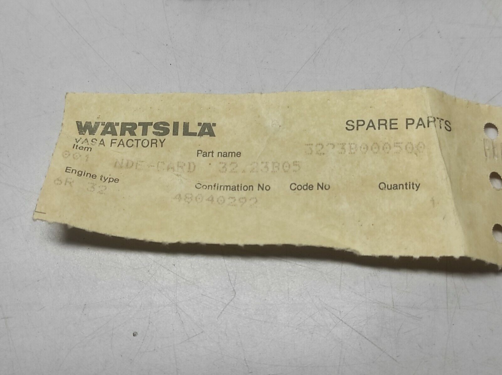 Wartsila 3223B000500 PCB NDE-Card 32.23B05 DESPEMES DE Speed 2V72H114-3 AUPA317