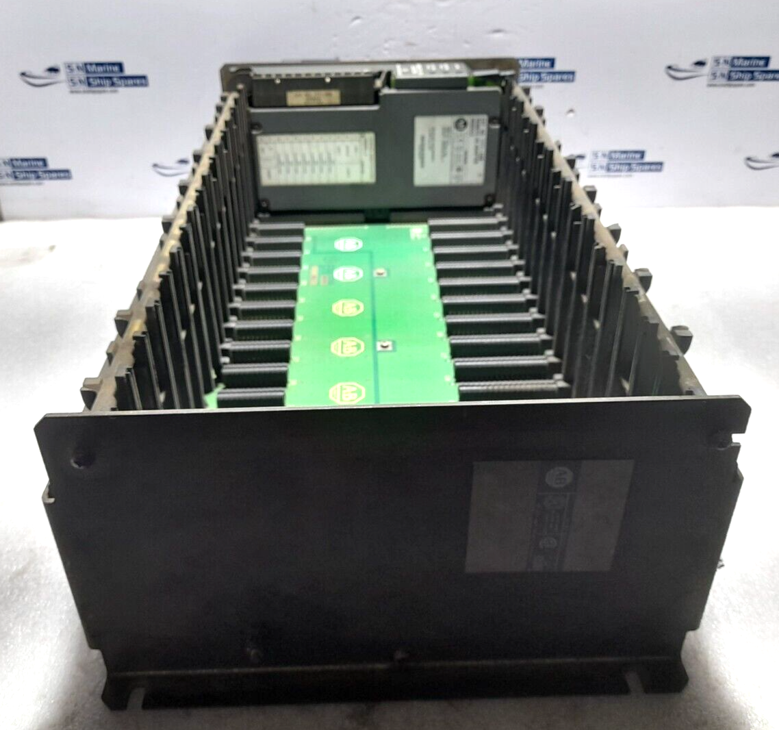 Allen Bradley 1771-A4B 16 Slot I/O Chassis With 1771-ASB E Remote I/O Adapter Mo