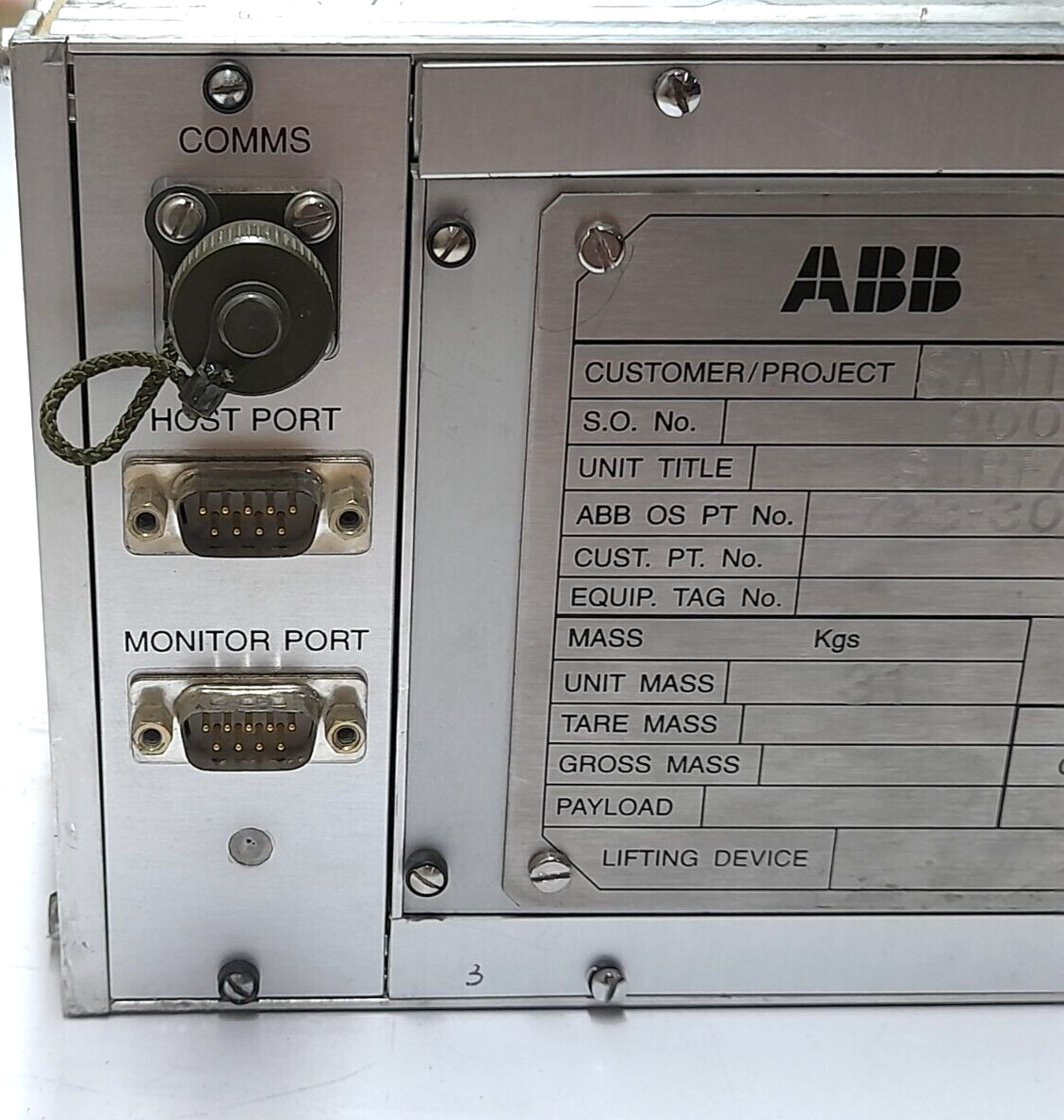 ABB 723-30234 Rev R01 Surface Modem Unit 220V 60Hz Single Phase 5A