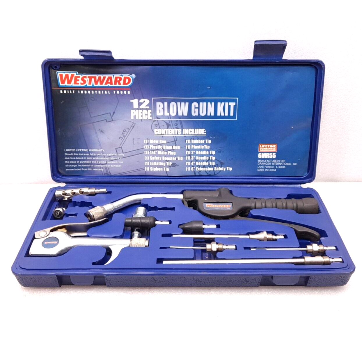 Westward 6MR55 Blow Gun Kit 11PCs (1PC Missing)