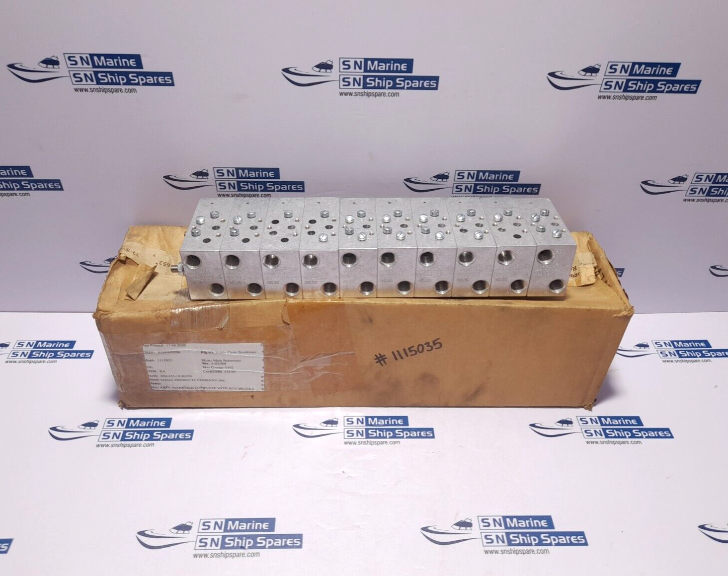 Versa KM-433-10-KG30 Manifold Assembly KM43310KG30 KM-433-1-KG30