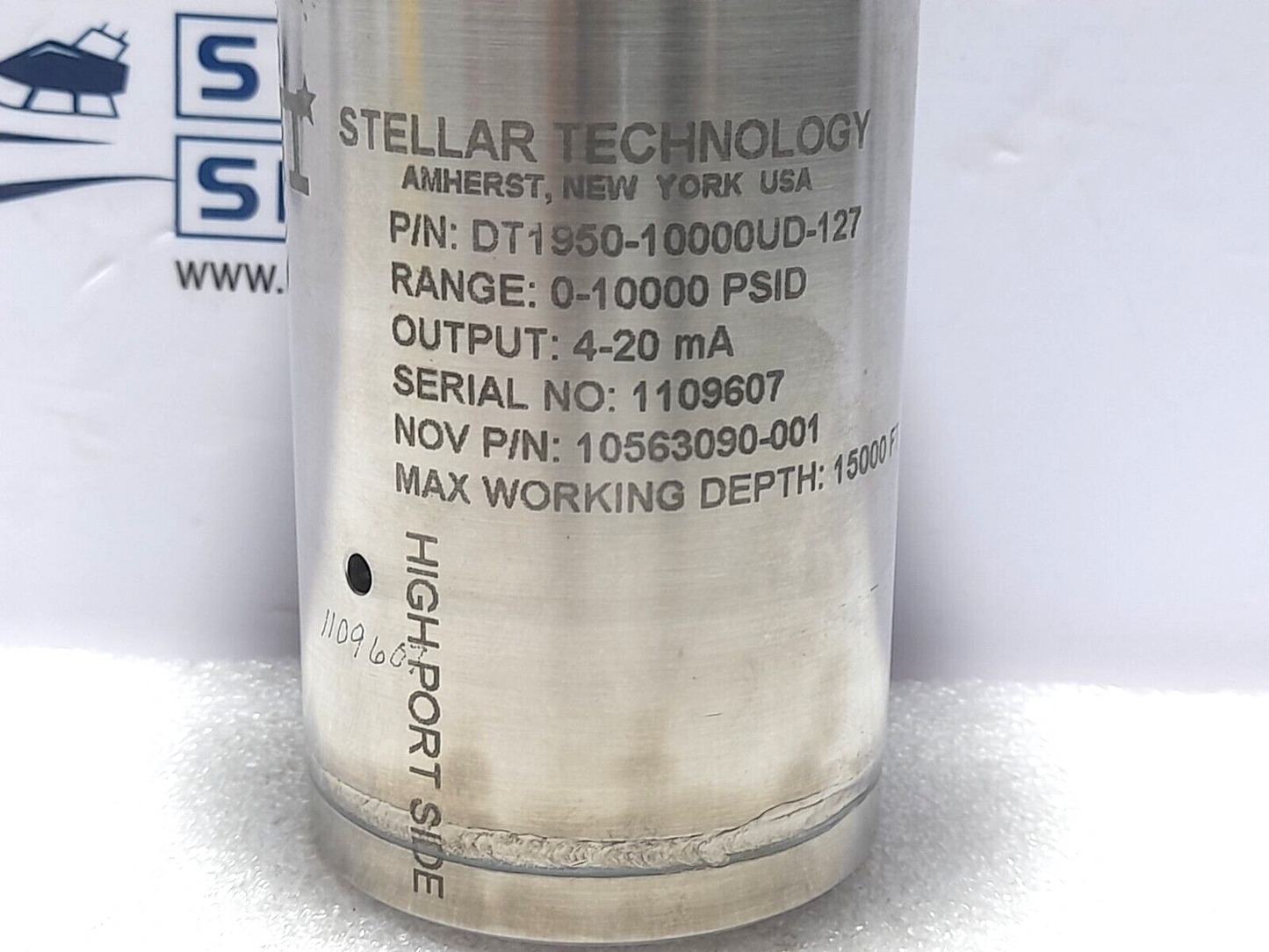 Stellar Technology DT1950-10000UD-127 Pressure Transmitter Range 0-10000 PSID