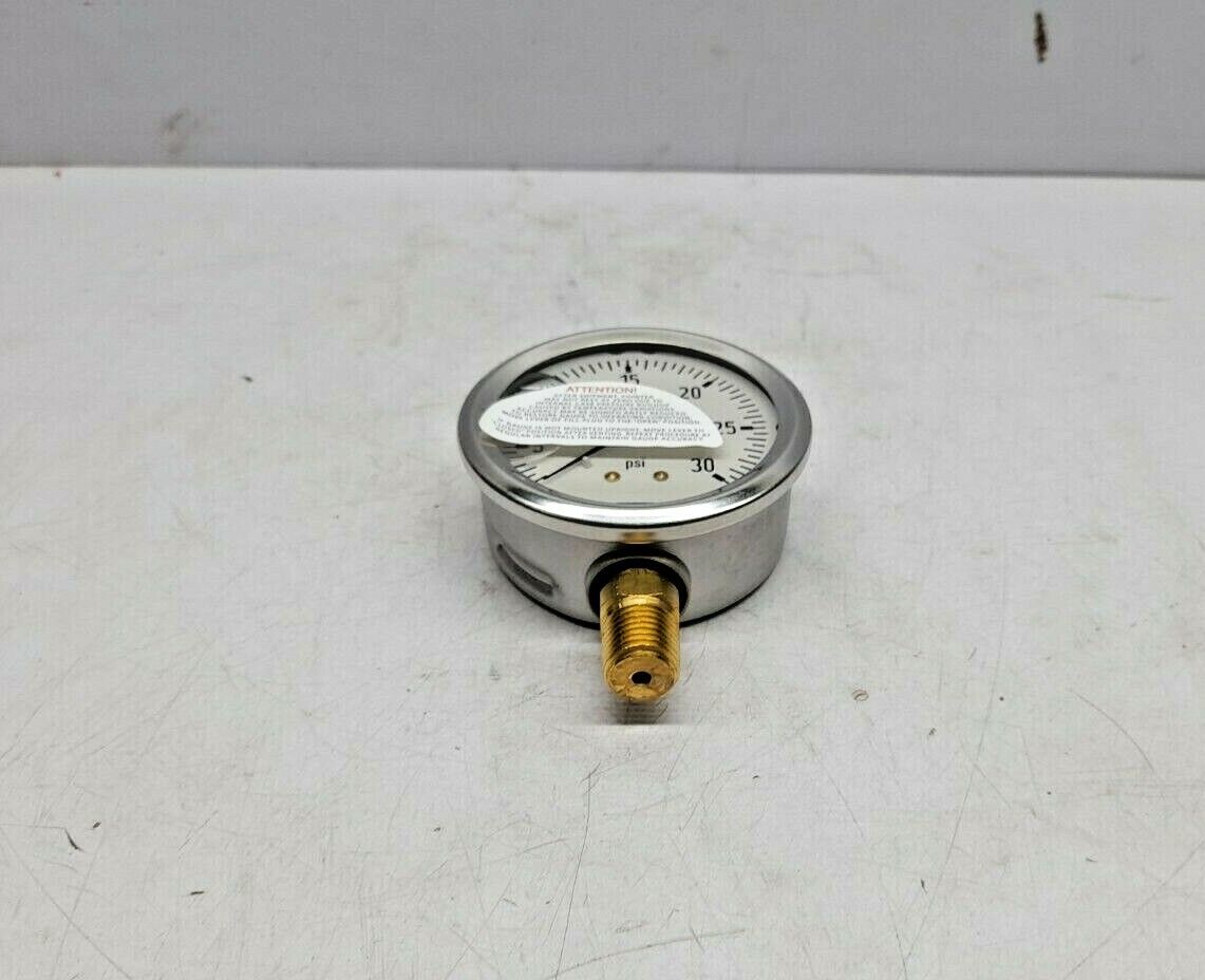 Wika 213.53 2.5” Pressure Gauge 9767043 0-30 PSI Conn ¼” NPT LM