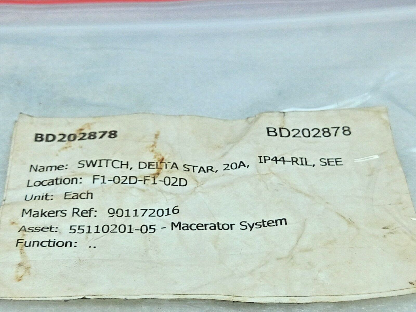 Bremas CR0160010 Delta Star Switch IP44-RIL