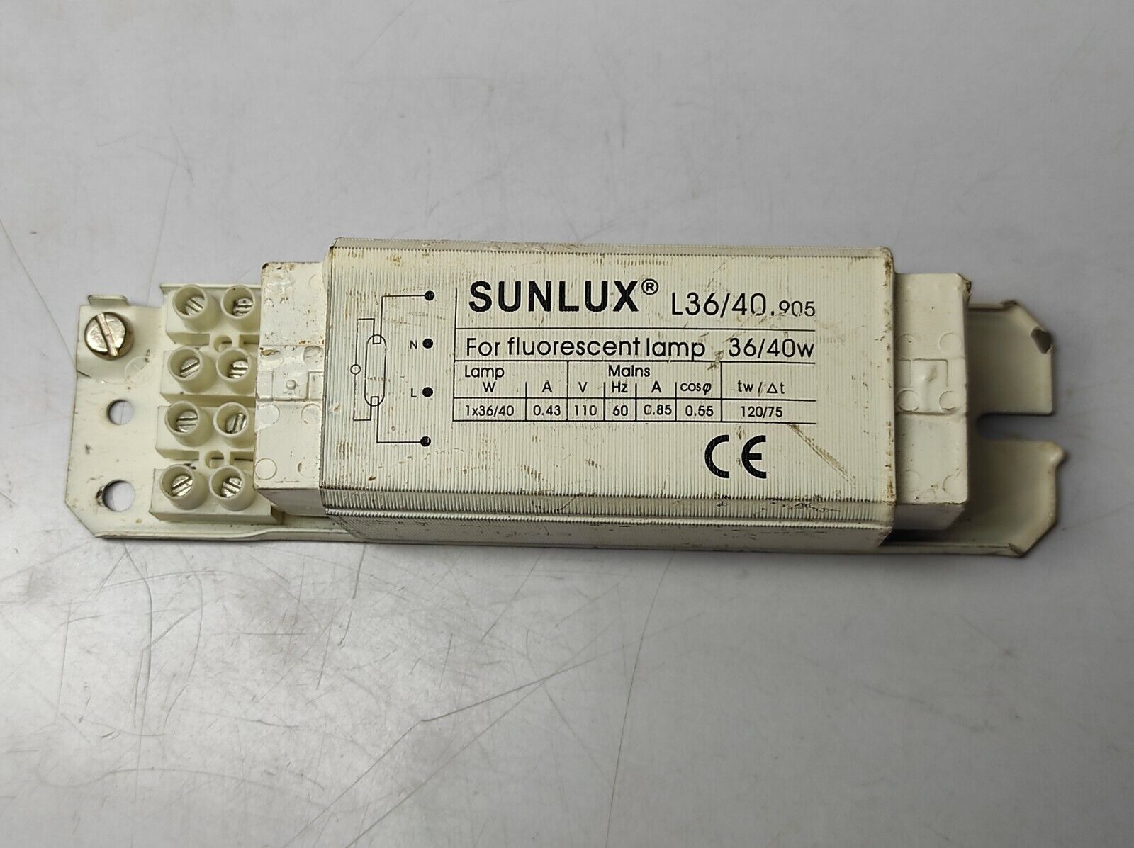 Sunlux L36/40.905 Ballast For Fluorescent Lamp 36/40W 