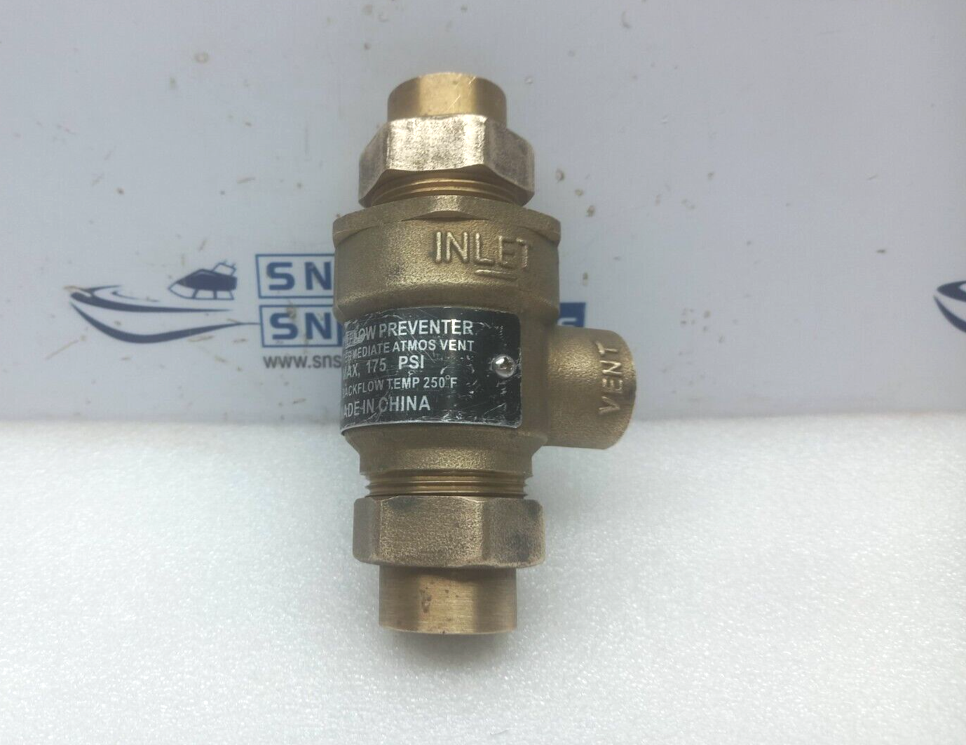 BFP-90-1/2” Back Flow Prevent Valve Max 175PSI