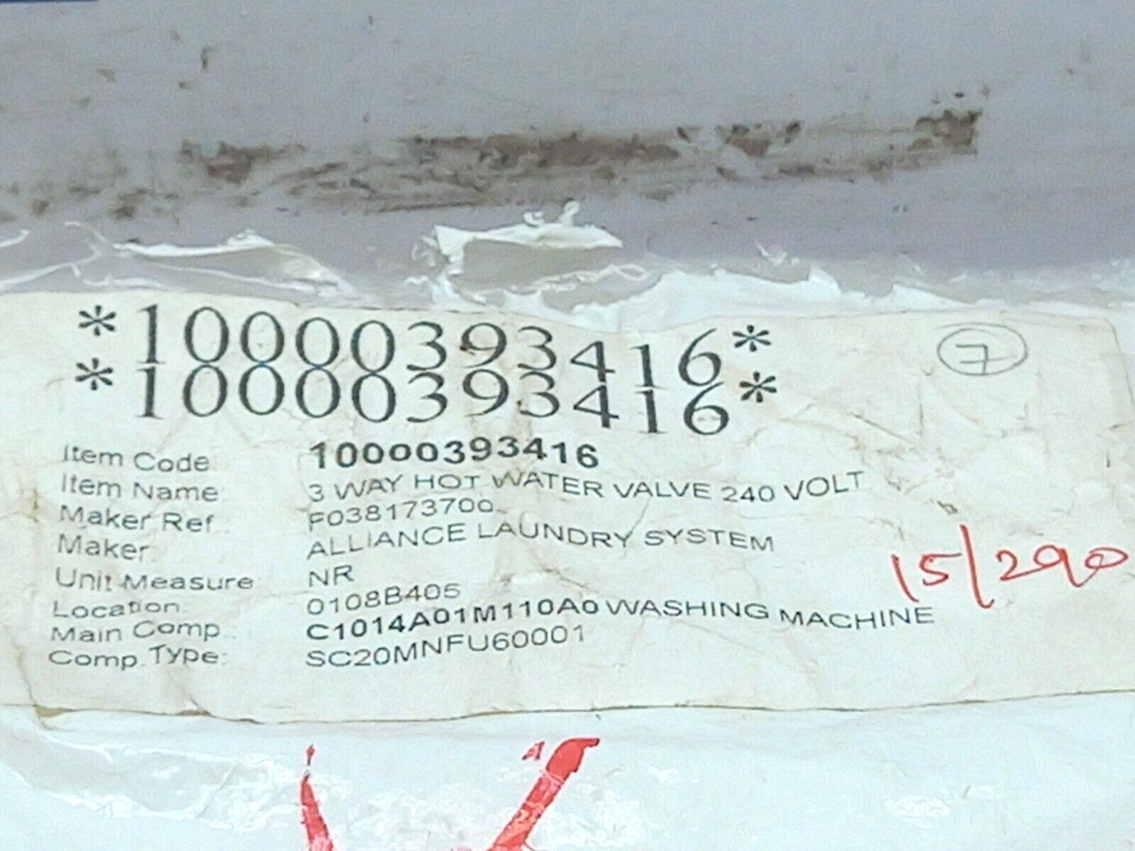 Speed Queen F0381737-00P Washer VALVE 3-WAY 240-50/60 US 3.75L Z116C04