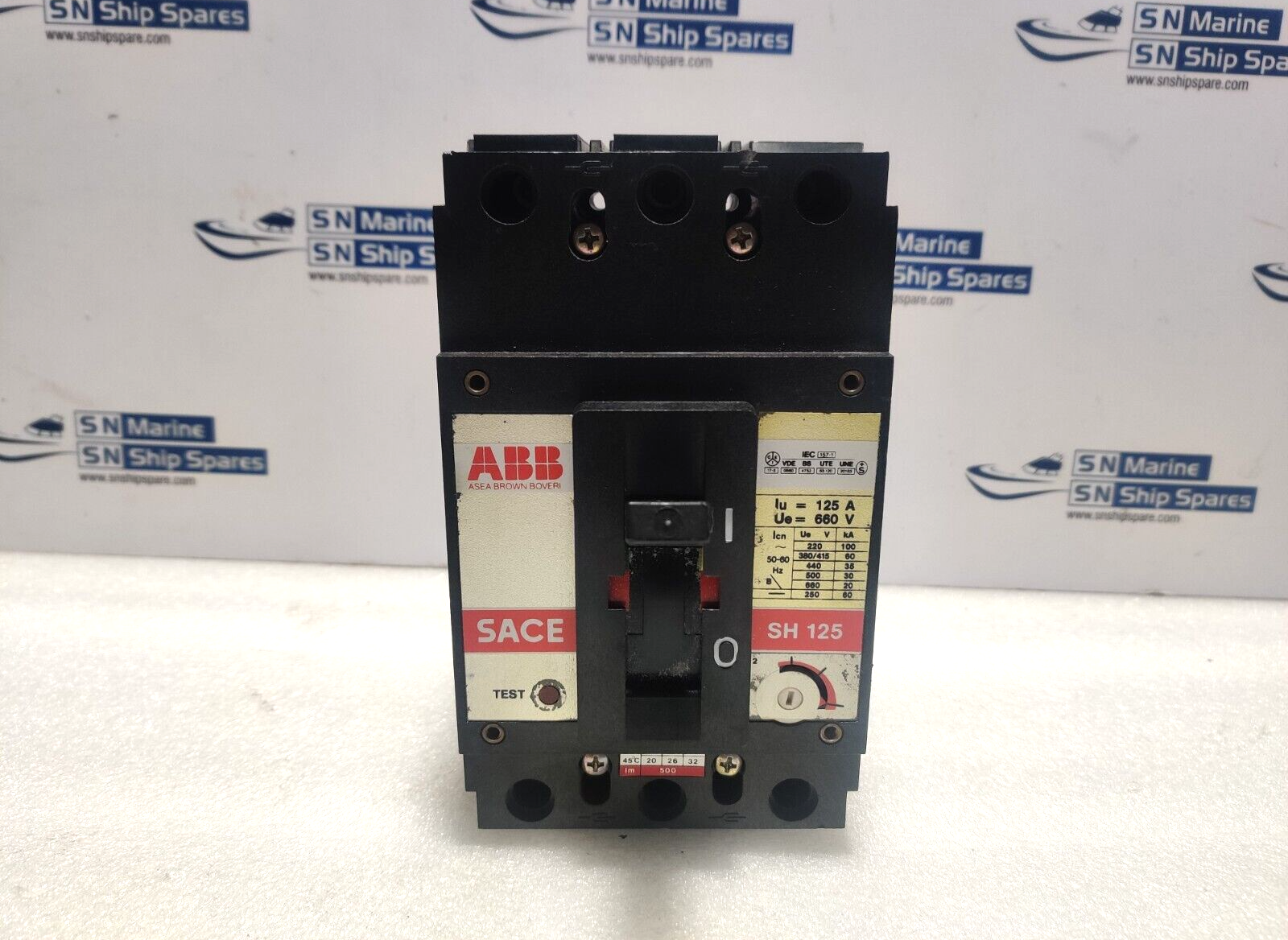 ABB SACE SH125 Circuit Breaker Iu= 125A Ue= 660V SH 125