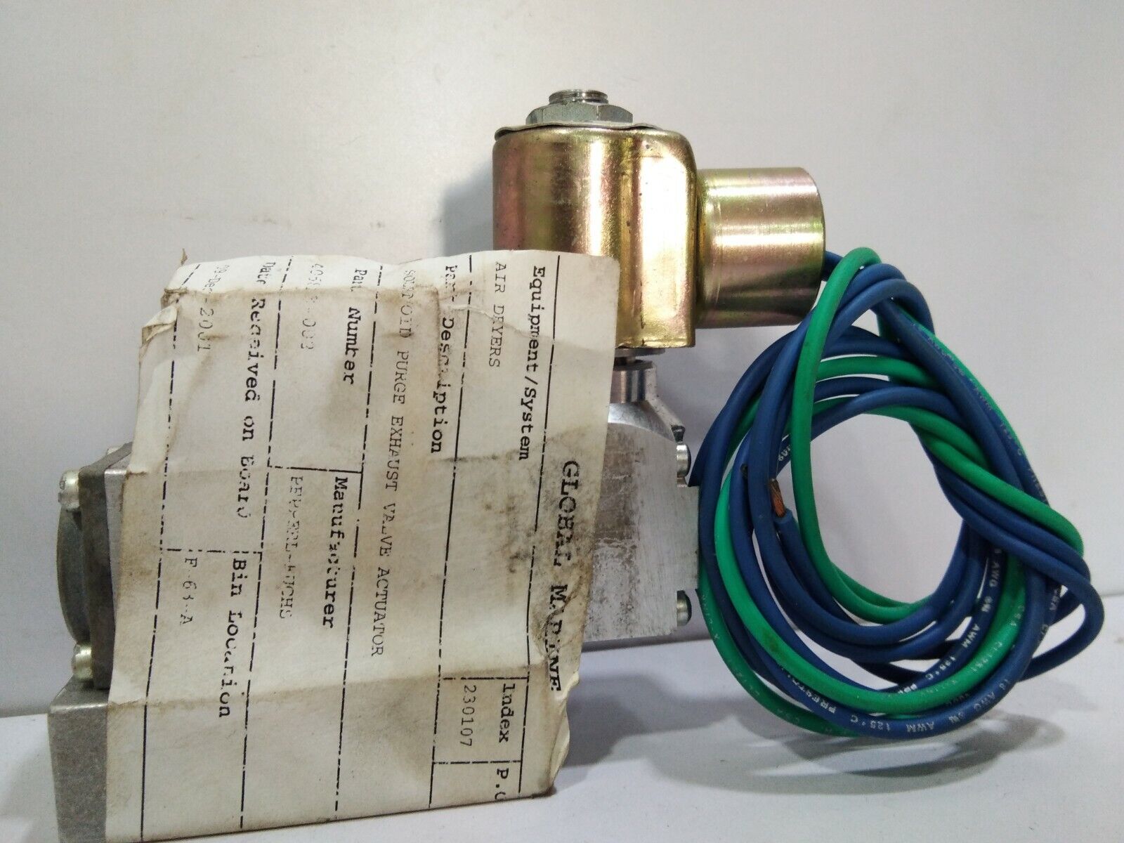 VERSA KSG-4232 SOLENOID PURGE EXHAUST VALVE ACTUATOR 