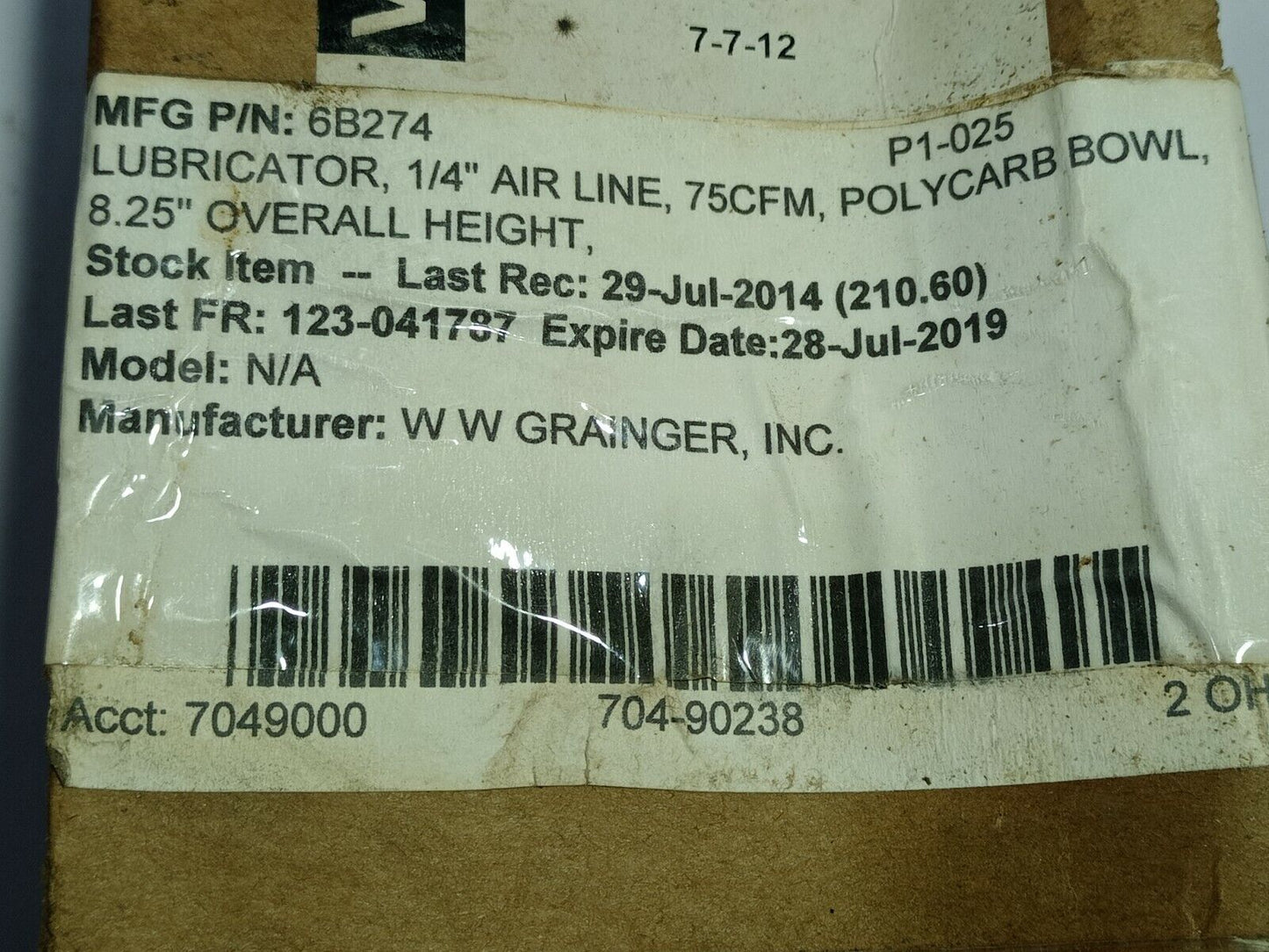 Wilkerson L18-02-KL00 Lubricator L1802KL00