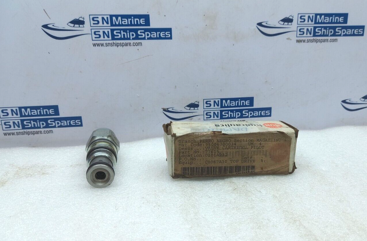 Sun Hydraulics PBFB-KAN Pilot Cartridge Valve 77615