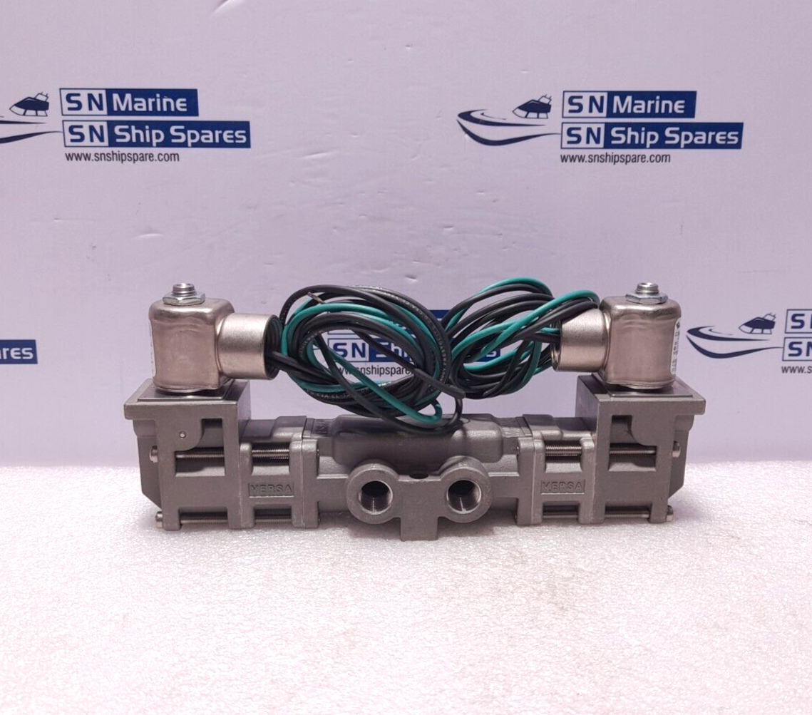 Versa VXX-4324-316-PC-U-D024 Four Way Valve 24VDC 7W 2.8 Bar Min 12 Bar Max