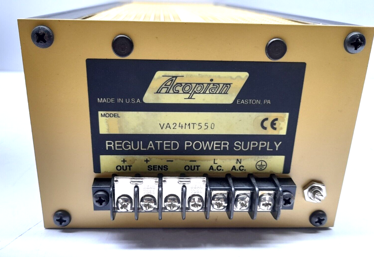 Acopian VA24MT550 Regulator Power Supply Amclyde 1558569012 Power Supply 1558569