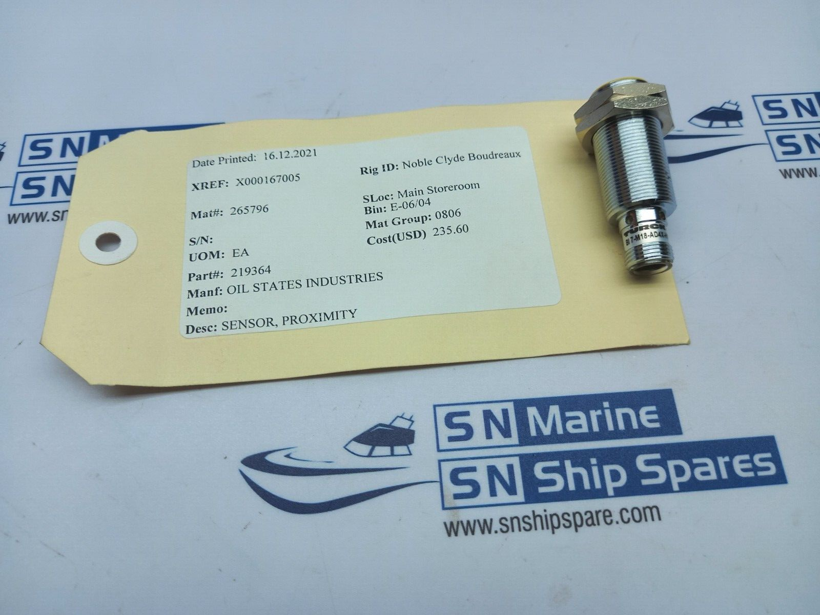 Turck BI7-M18-AD4X-H1141 Proximity Sensor Oil States 219364