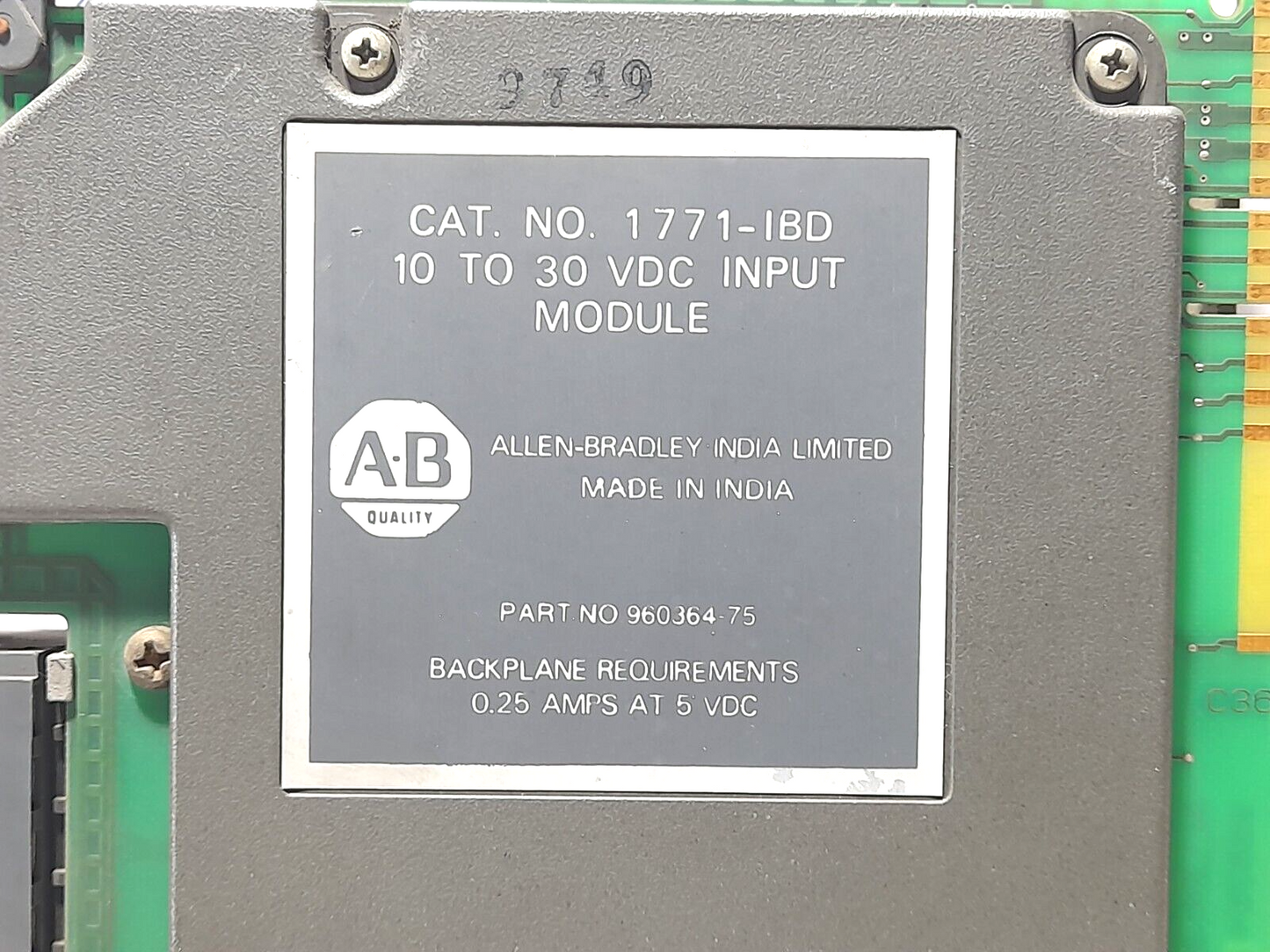 Allen Bradley 1771-IBD 10 To 30 VDC Input Module 960364-75