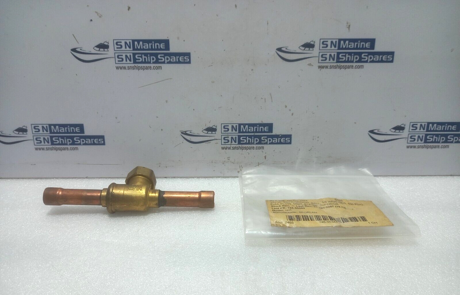 Sporlan 586WA-10ST Refrigerant Ball Valve 5/8Inch 500Psig 58BR B12-060