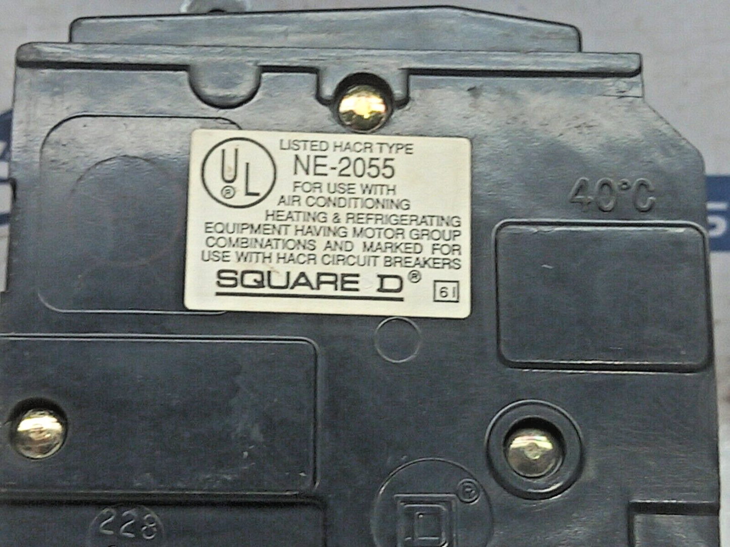 Square D NE-2055 Circuit Breaker Q0 Plug 2Pole Q0220