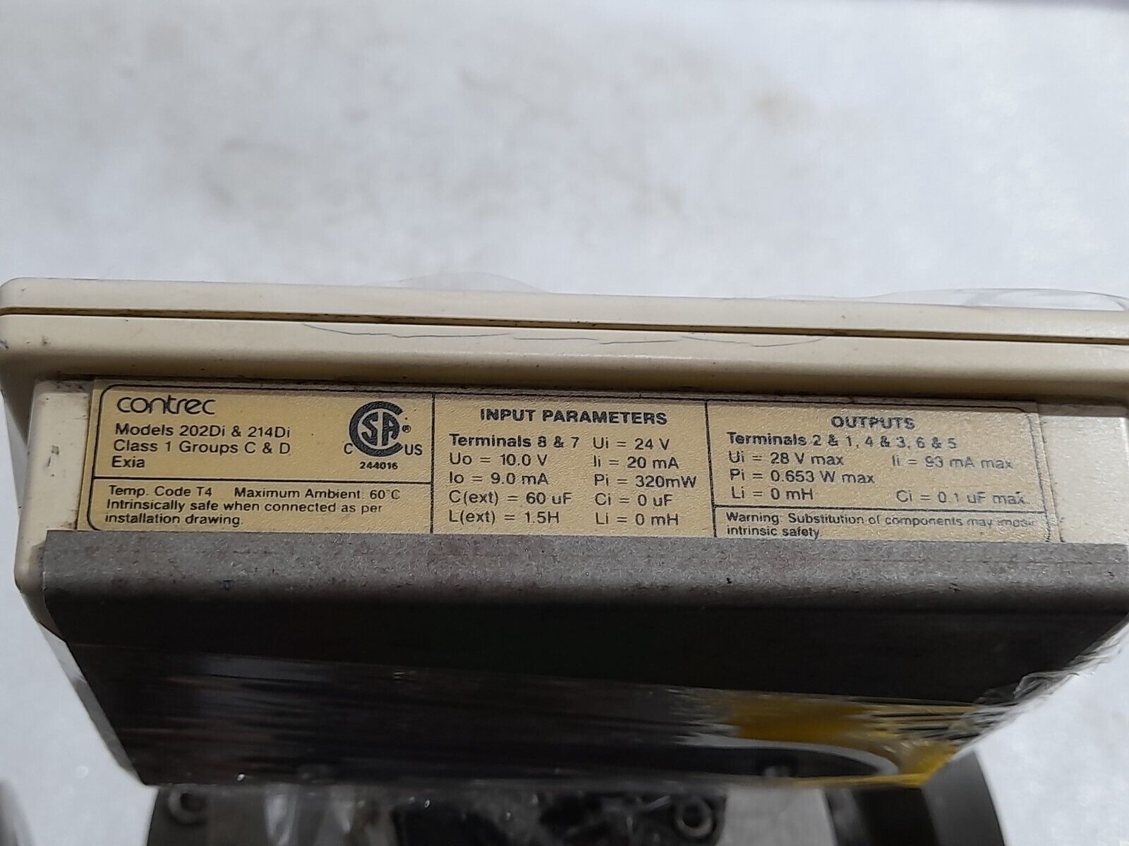 Trimec MP050S221-141 Flow Meter Contrec 202 Totalizer 202Di & 214Di