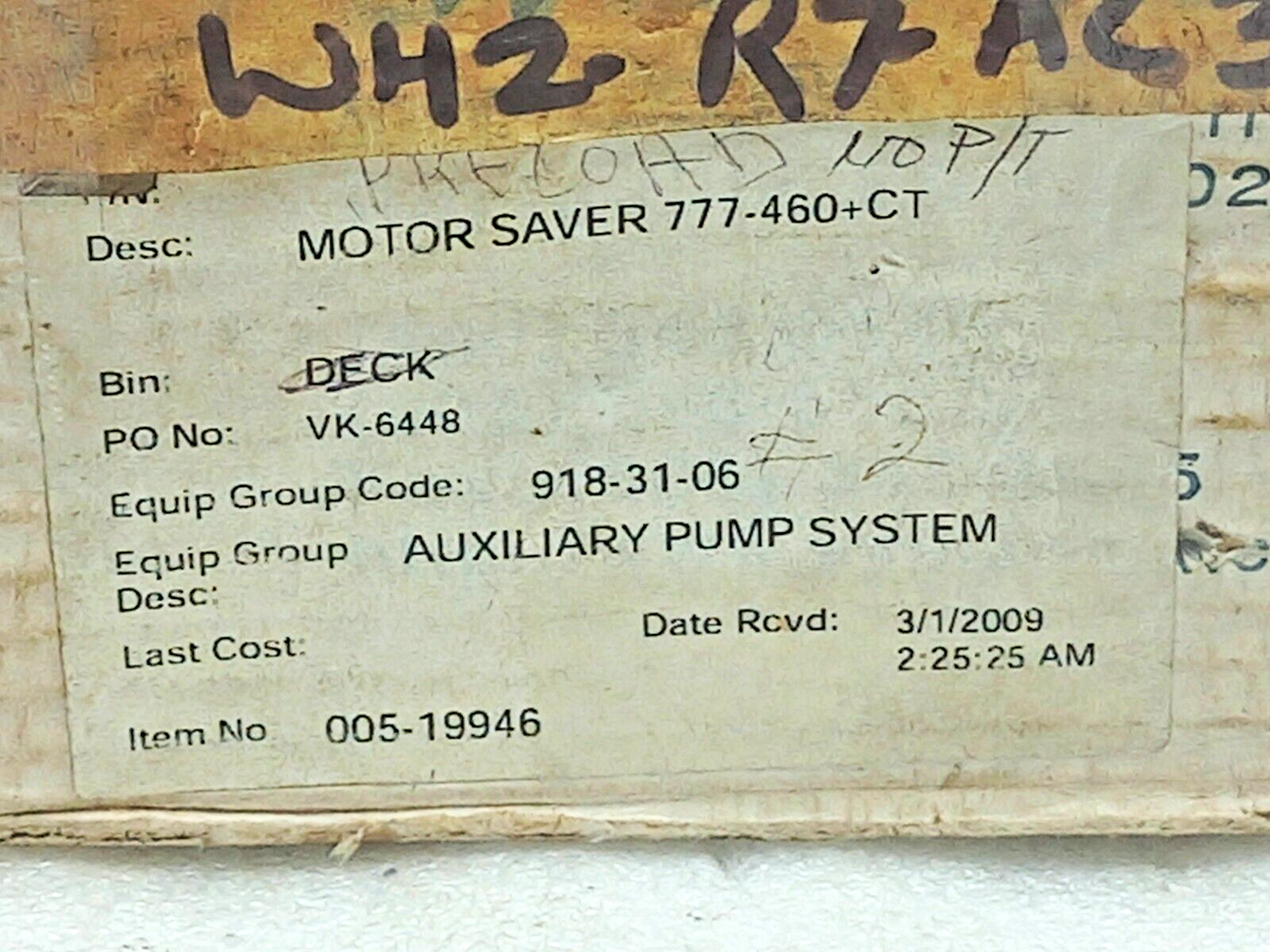 Syncom Model: MS777 Overload Relay 20-90A 200-480VAC 50/60Hz 918-31-06
