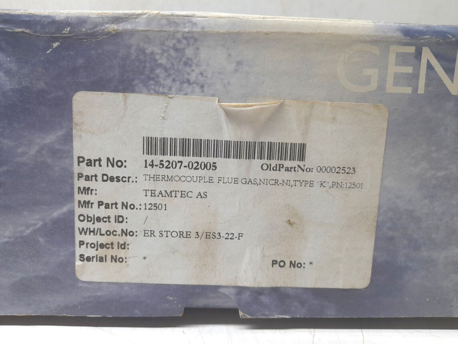 Teamtec 12501 Thermocouple