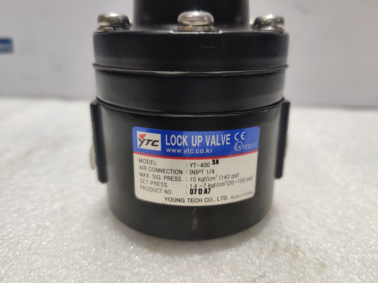 Young Tech YT-400SN Lock UP Valve ¼ NPT 10kgf/CM2 (142Psi) 07DA7