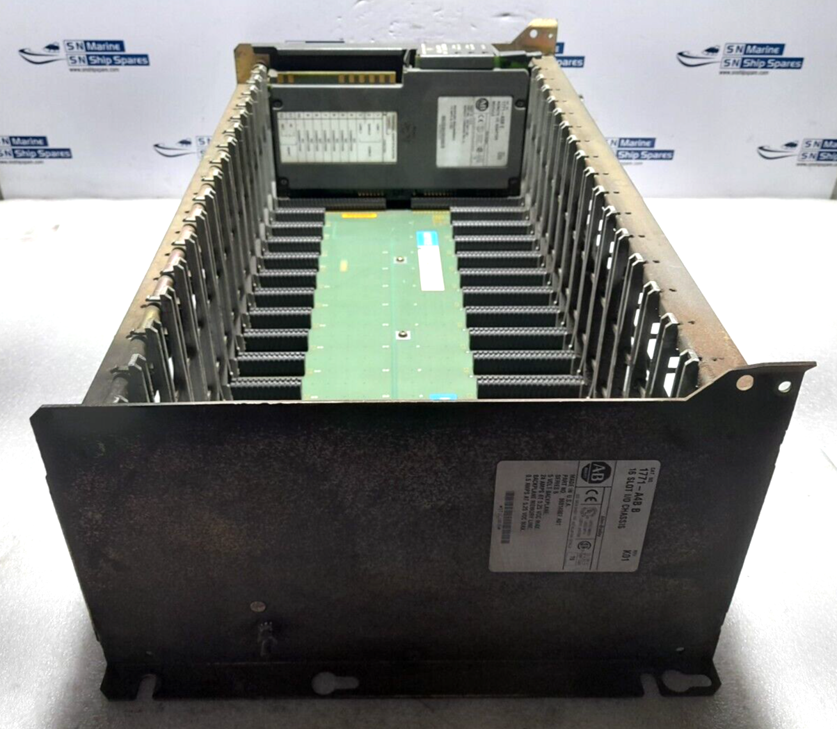 Allen Bradley 1771-ASB Remote I/O Adapter Module With 1771-A4B 16 Slot I/O Chass