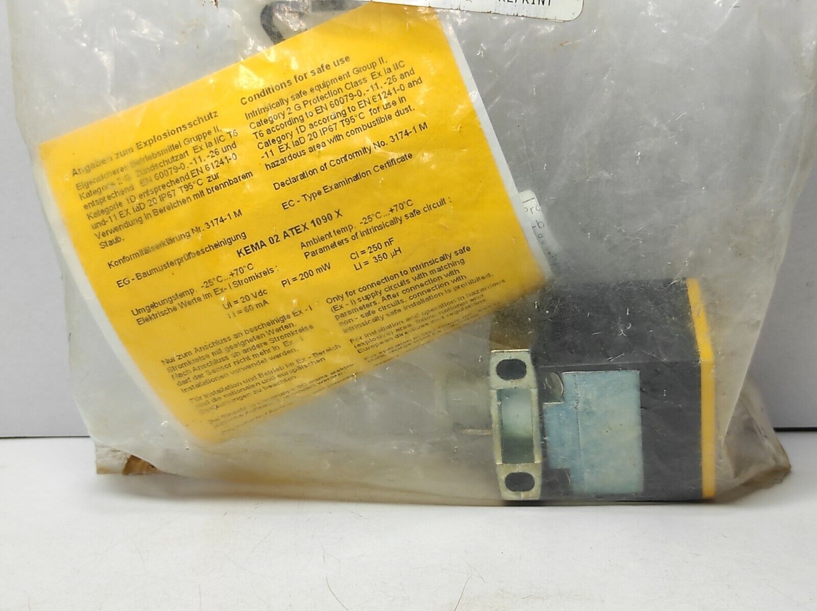 Turck Bi15-CK40-Y1X-H1141 Inductive Sensor Bi15CK40Y1XH1141