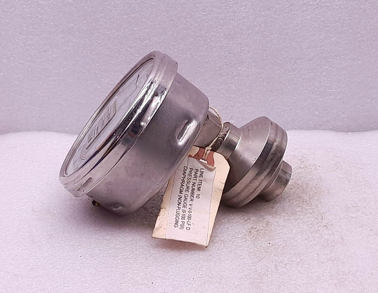 Wika VV-0100-LF Pressure Gauge Diaphragm Non-Plugging 1500MWP KN2-A 0-100Psi