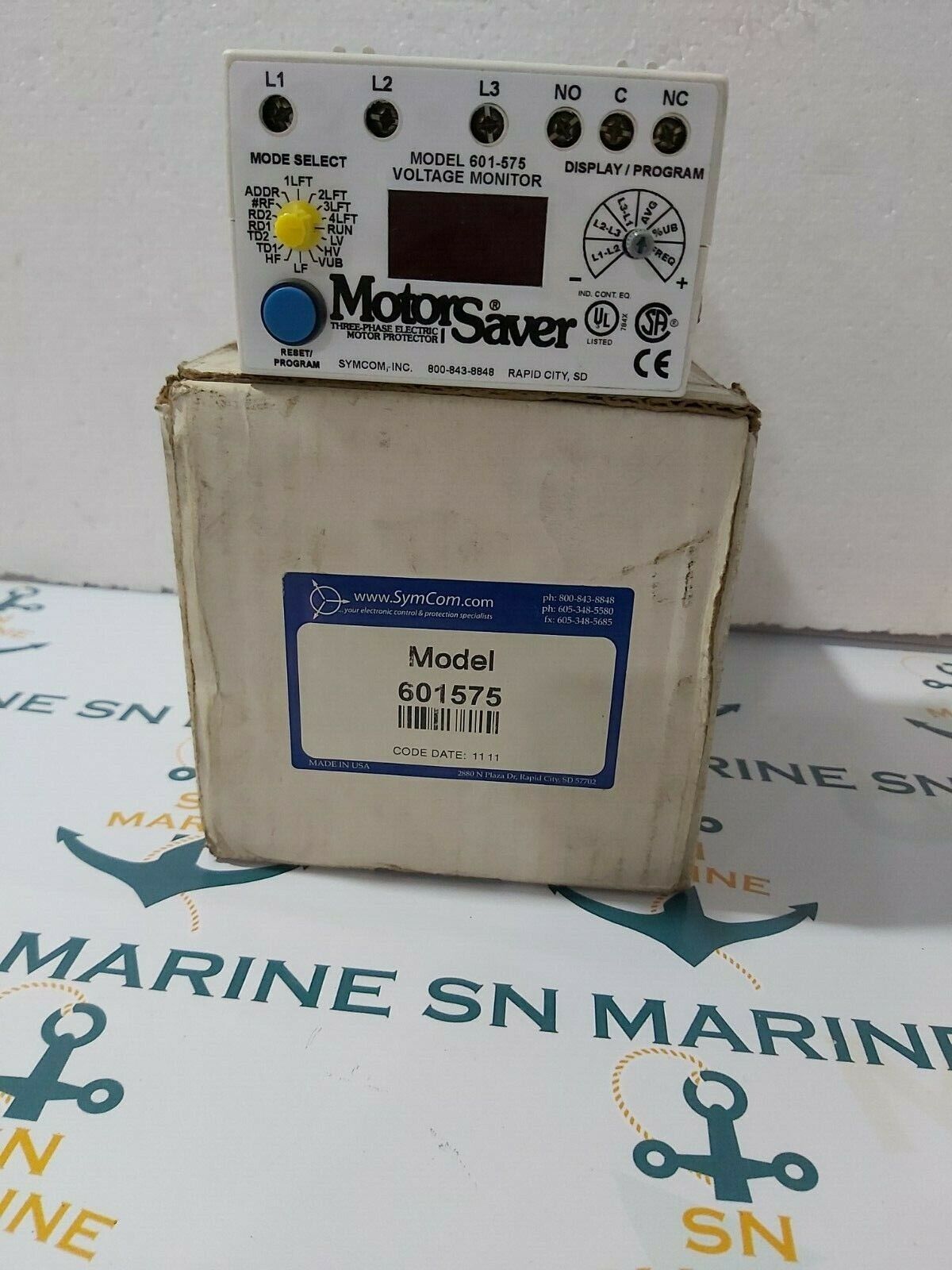 SYMCOM MOTOR SAVER 601575 VOLTAGE MONITOR 