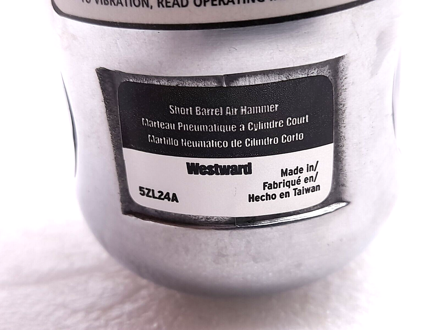 Westward 5ZL24A Short Barrel Air Hammer 1-5/8” Stroke Length