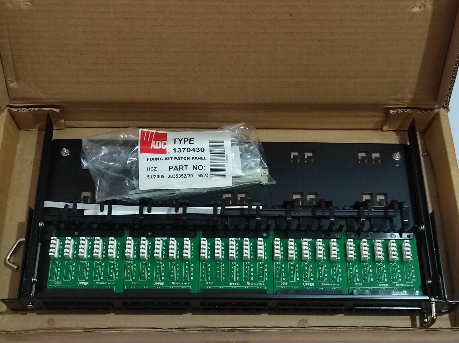 ADC Krone 7022 4 001-25 25 Port Slide Out Patch Panel 7022400125