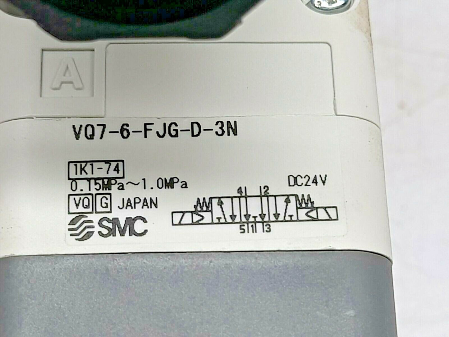 SMC VQ7-6-FJG-D-3N Solenoid Valve DC24V 0.15MPa~1.0MPa 