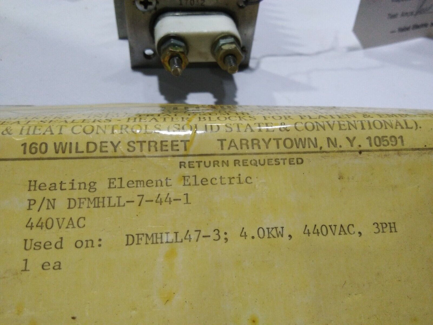 VALAD VENT DUCT/SPACE HEATER DFMHLL-7-44-1 HEATER HEATING ELEMENT 440VAC VALAD E