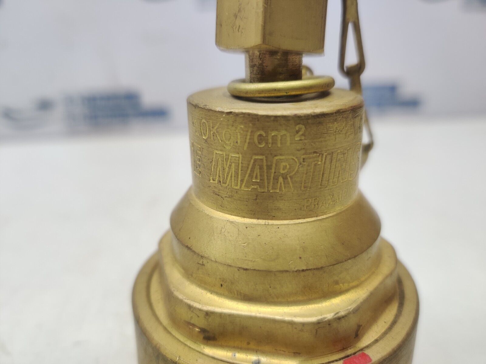 White Martins Dry Flame Shutoff Valve For Oxygen Regulator 10kg/cm2