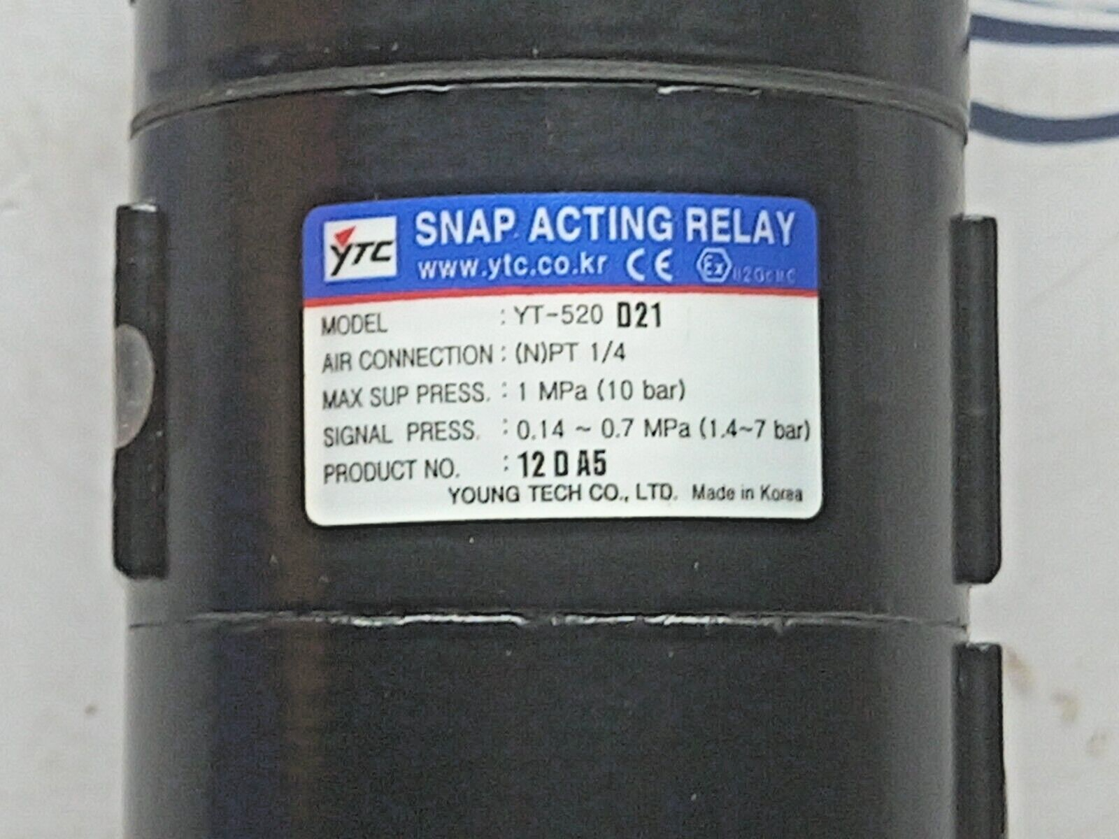 Young Tech YT-520 D21 Snap Acting Relay 6201500004