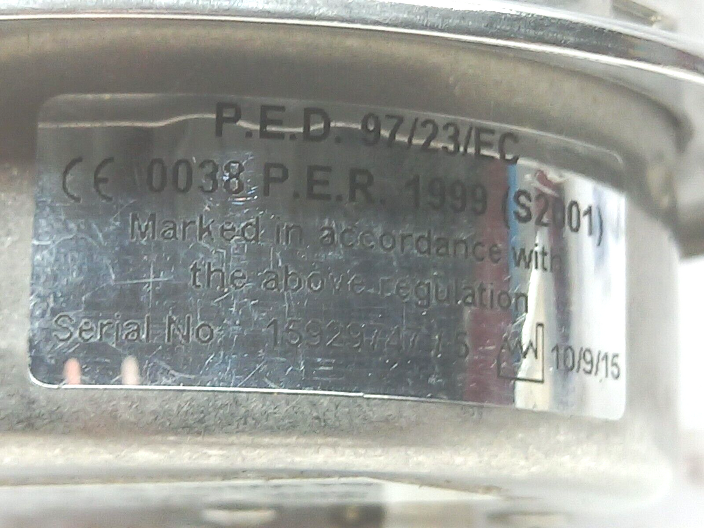 Stewarts 0-10000 PSI Pressure Gauge 316 S.S. Tube and Socket Vibragauge